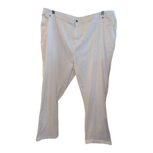 Erin London White Lightweight Elastic Back Stretch Jeans 3X Vacation Comfort